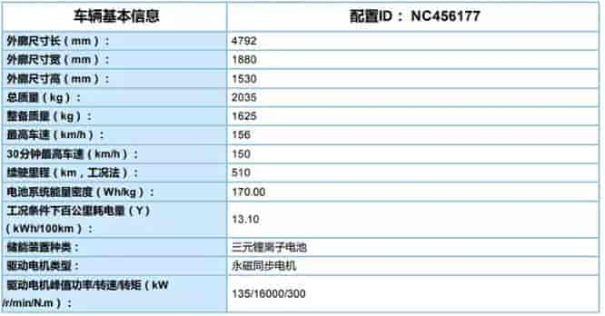 广汽丰田iA5基本配置参数